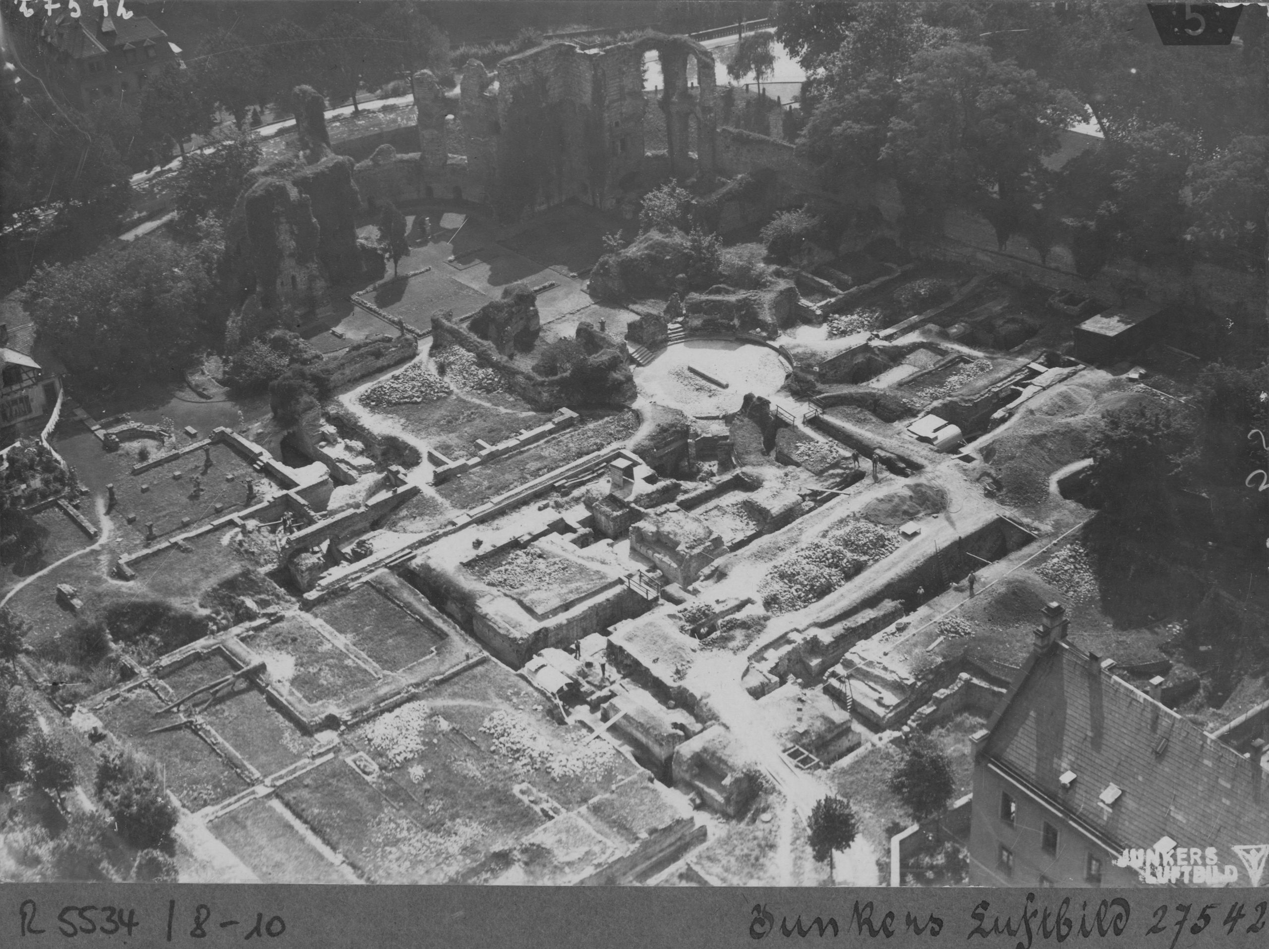 Große Restaurierungen (1928 - 1937), Junkers Luftbild